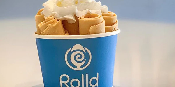 Rolld Ice Cream dessert shop brand identity, San Luis Obispo
