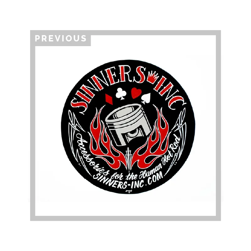 Previous Sinners Inc jewelry brand identity
