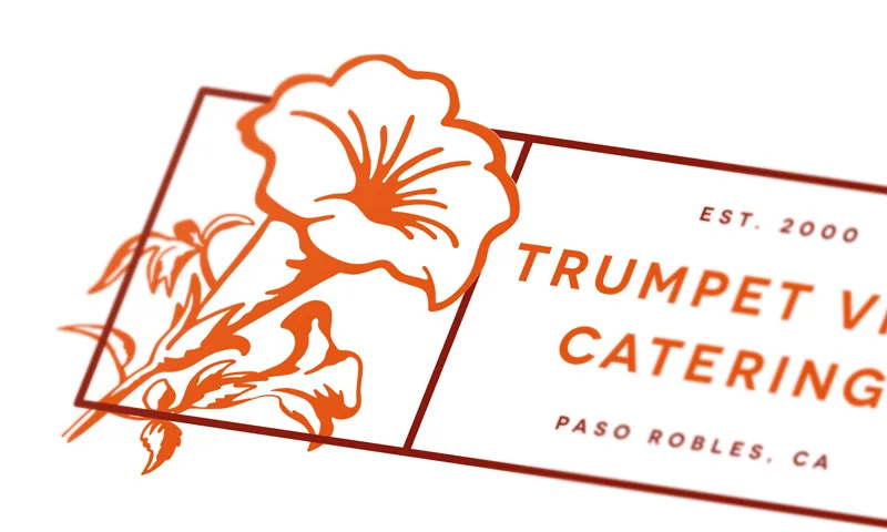 Trumpet Vine Catering creative brand details